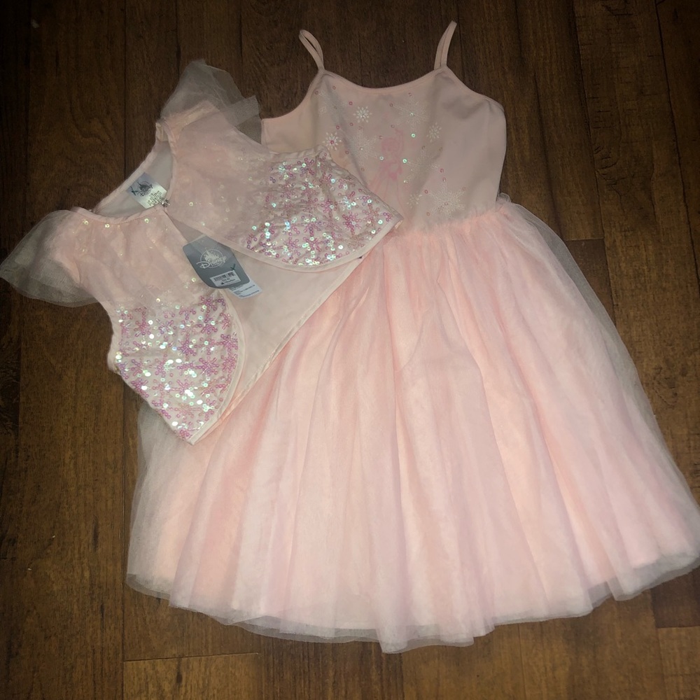 NWT Disney Frozen Pink Dress with Sequin Vest 7/8